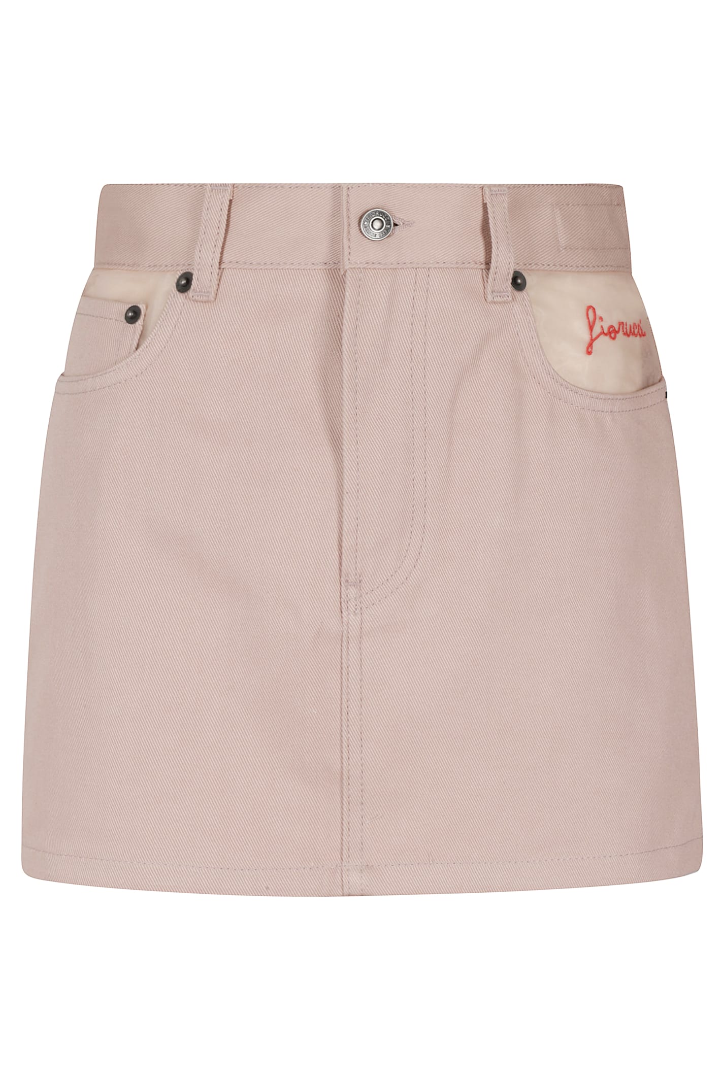 Pocket Denim Mini Skirt