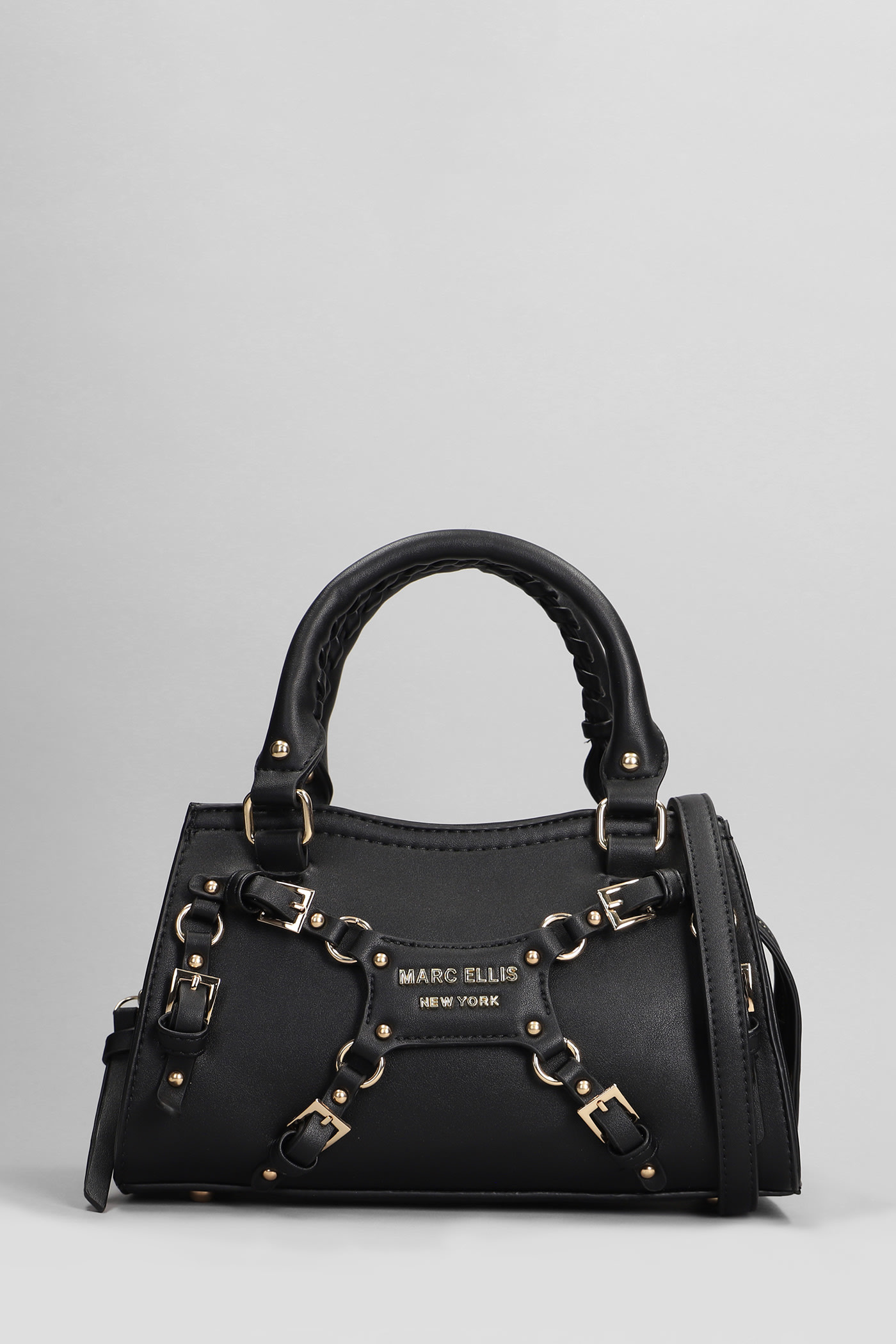 Shop Marc Ellis Rihanna S Shoulder Bag In Black Leather