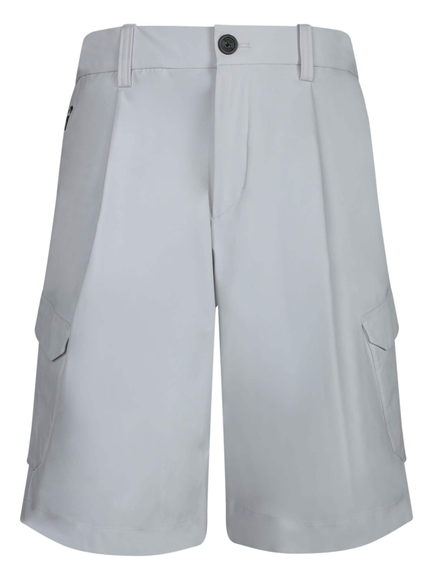 Herno Ice Cargo Bermuda Shorts In Blue