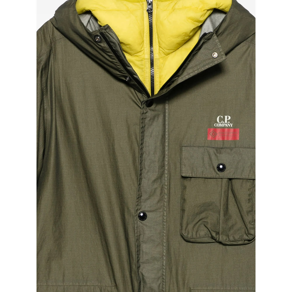 C.p. Company Long-sleeved Casual Jacket In Green