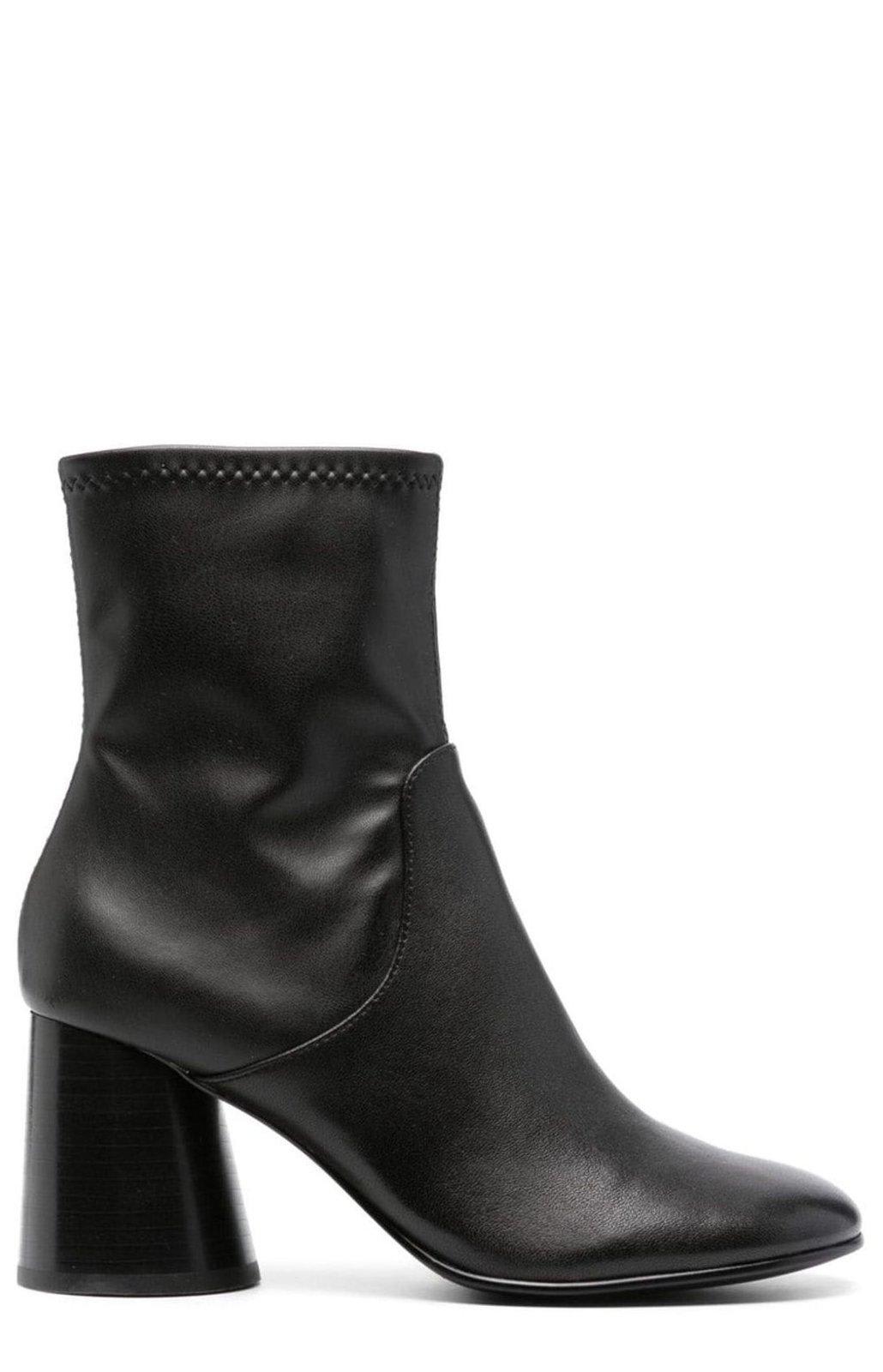 Shop Ash Cl Zip-up Heeled Ankle Boots In Black