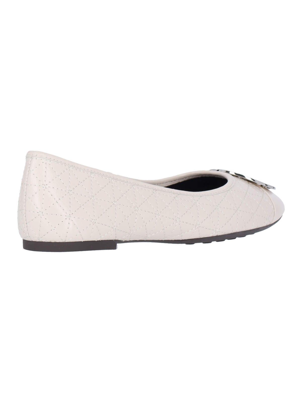 Shop Tory Burch Claire Ballet Flats In Crema