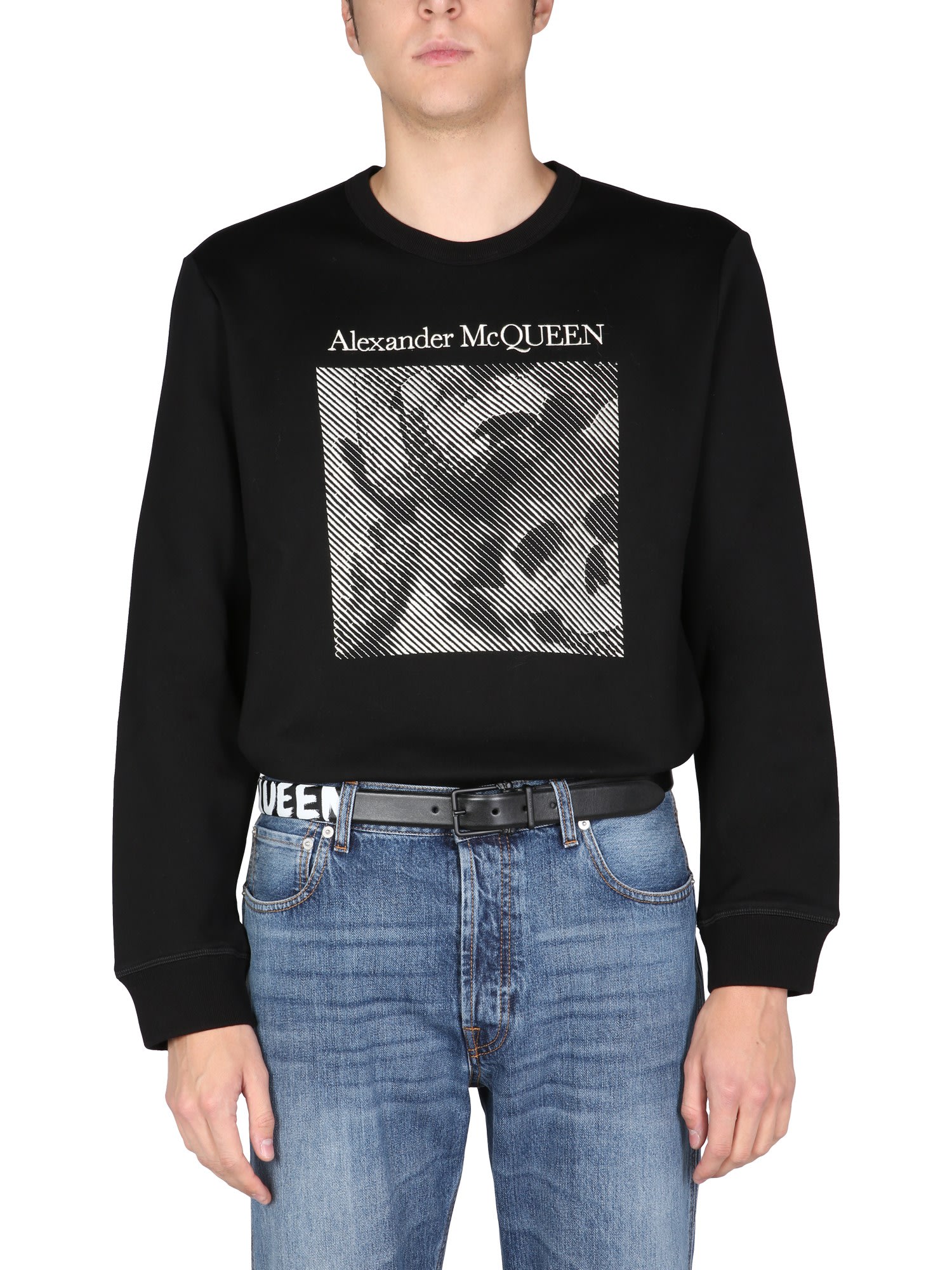 Alexander McQueen Sweatshirt With 3d skull Embroidered