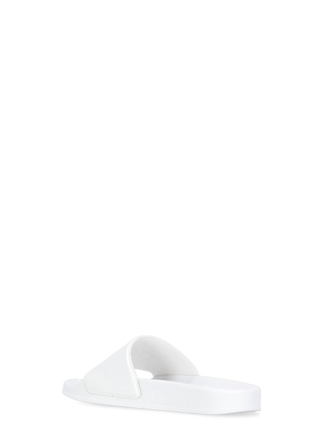 Shop Msgm Micrologo Slippers In White