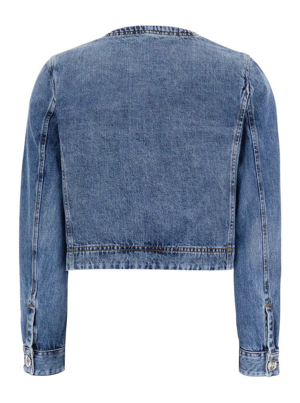 Shop Pinko Durban Denim Jacket In Blu