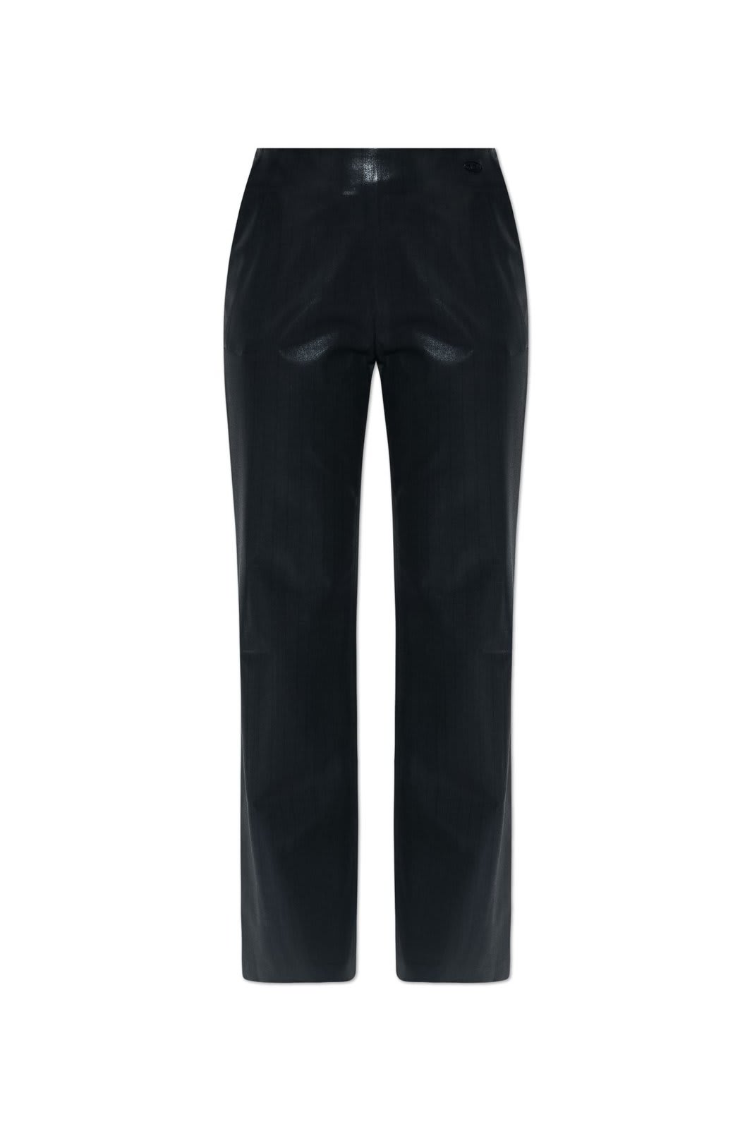 Shop Diesel P-olaris Front Coated Pinstripe Pants