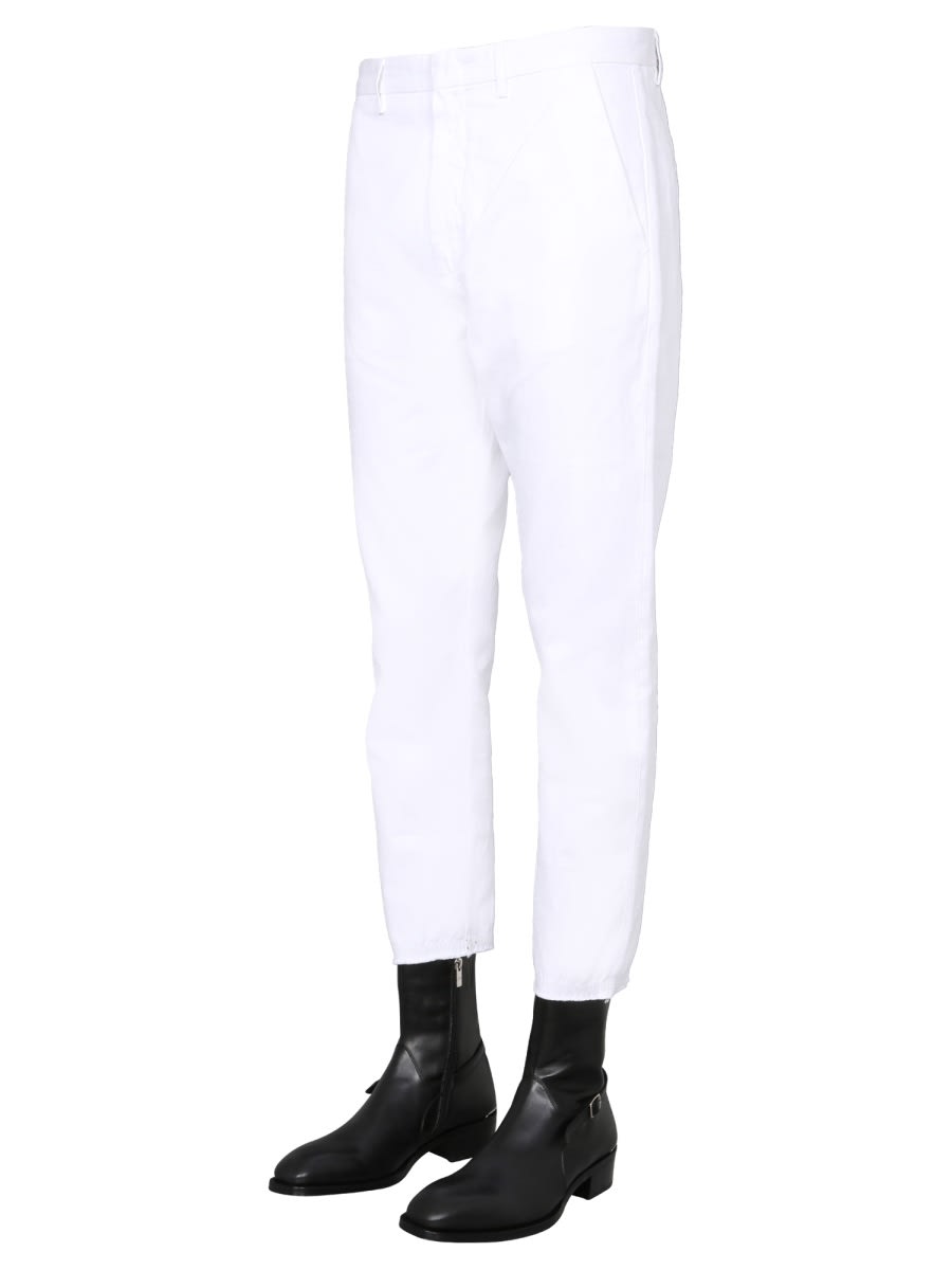 Shop Pence Baldo / V Trousers In White