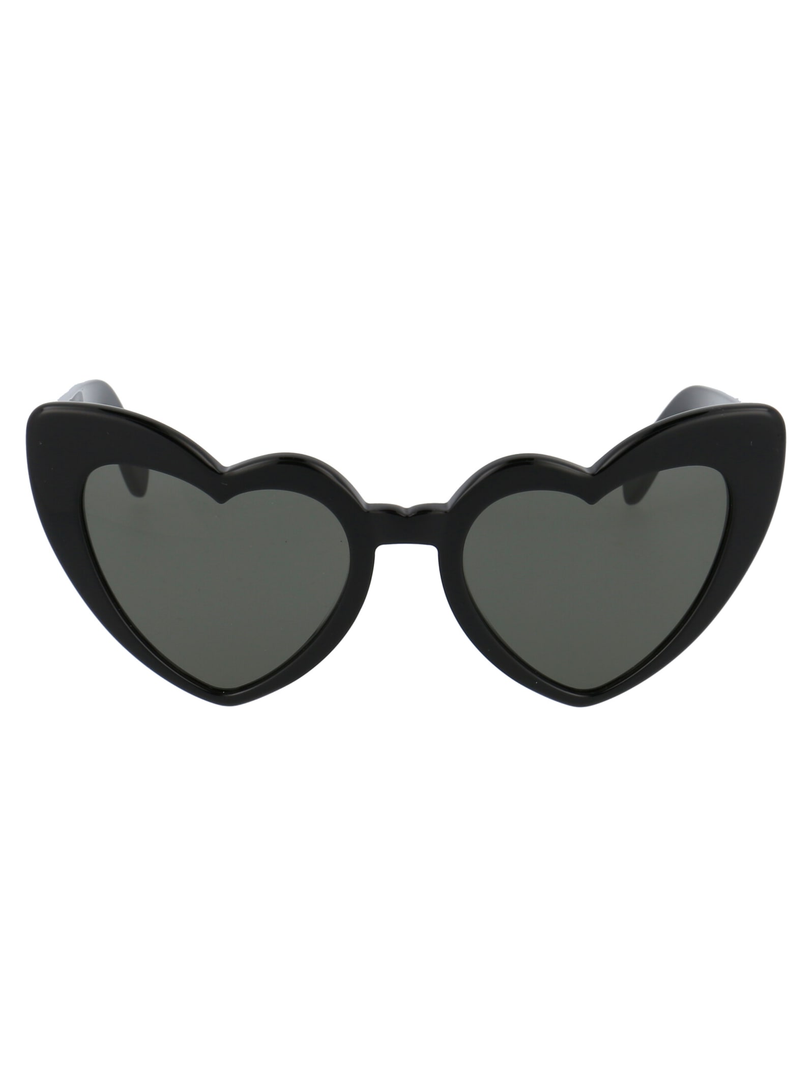 Shop Saint Laurent Sl 181 Loulou Sunglasses In 001 Black Black Grey