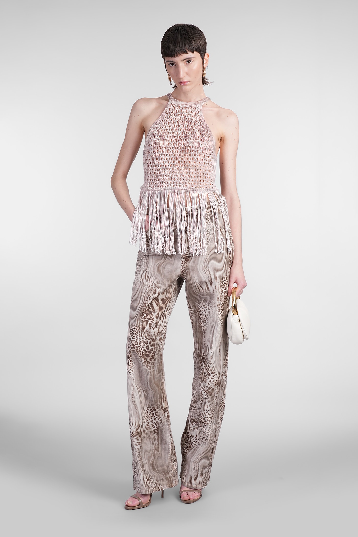 Blumarine Jeans In Brown Cotton In Multibrown