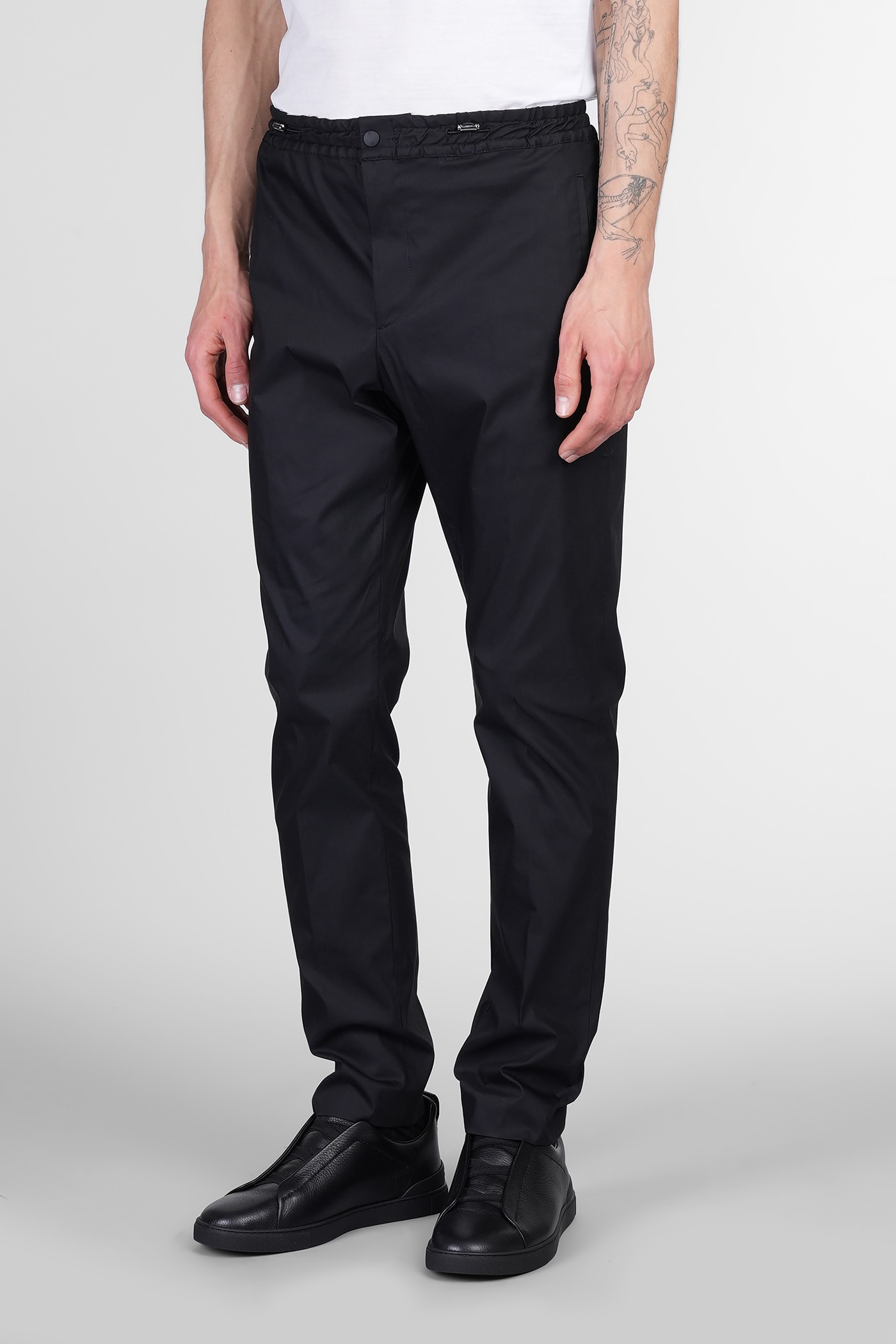 Pt Torino Nu56 Pants In Black Cotton