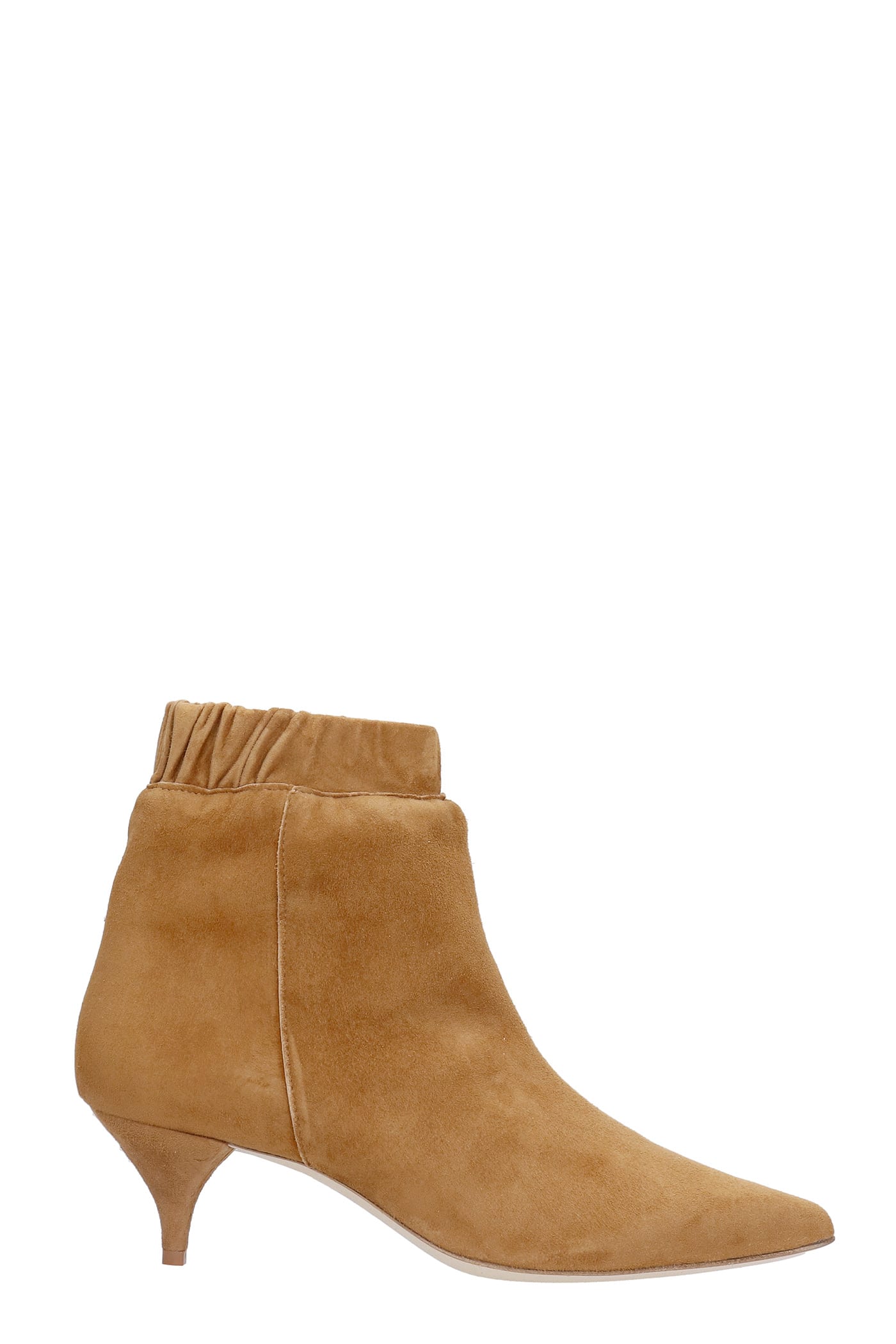Alchimia Low Heels Ankle Boots In Leather Color Suede