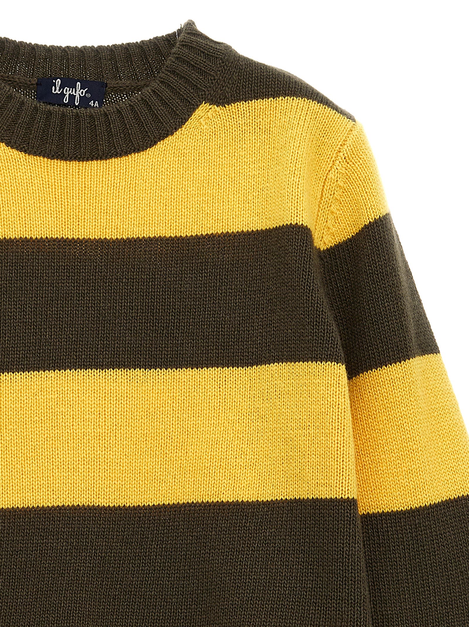 Shop Il Gufo Striped Sweater In Multicolor