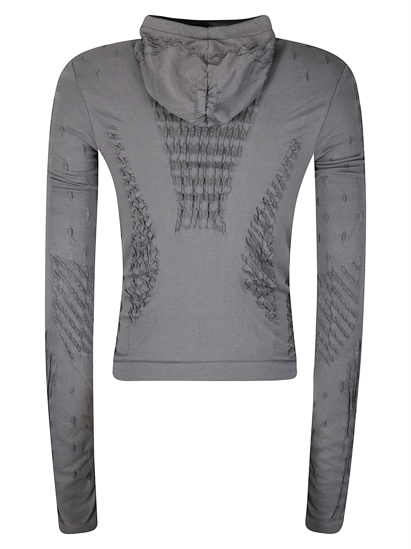 Roa Aune Dryarn Seamless Knit Top In Gray