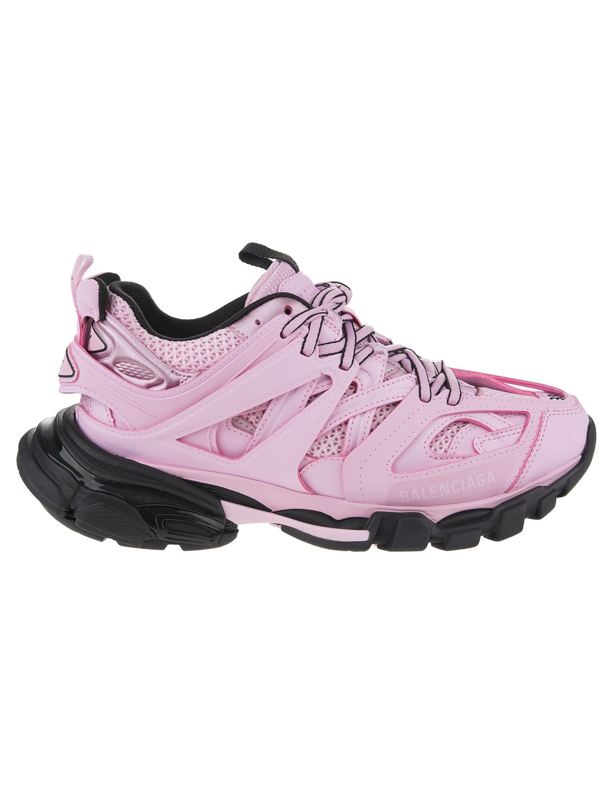 Buy Balenciaga Pink And Black Woman Track Sneakers online, shop Balenciaga shoes with free shipping