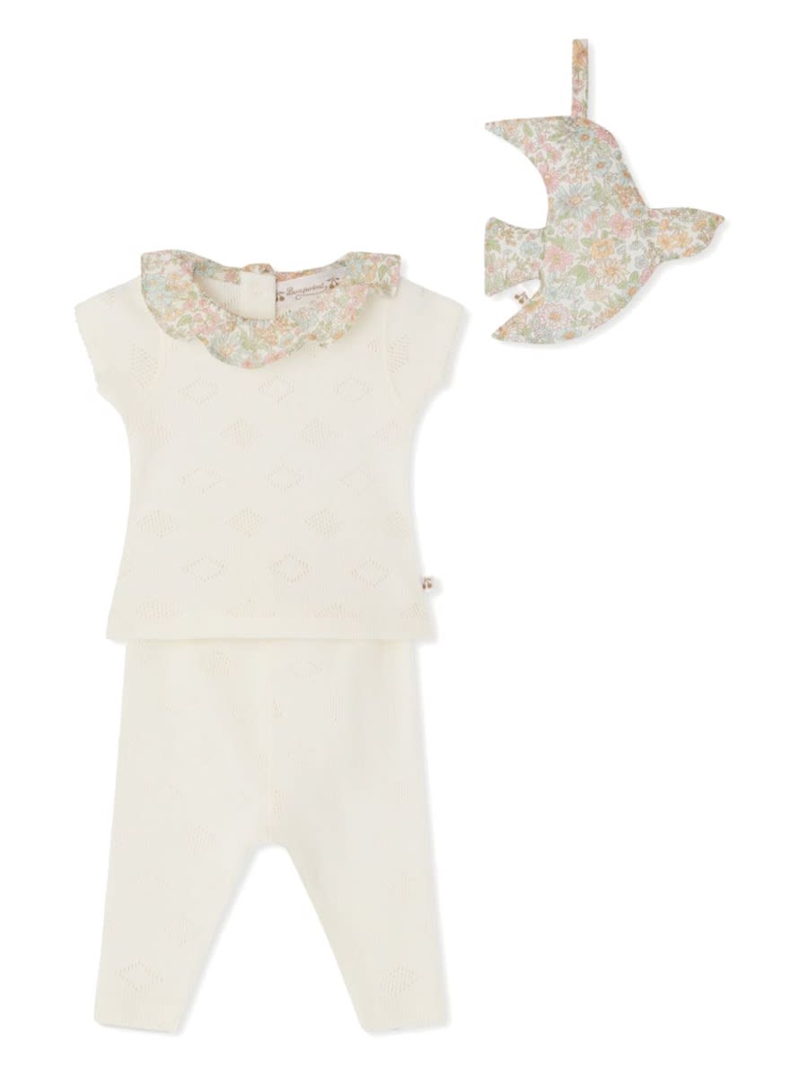Bonpoint Daisie Trouser Set In Neutral