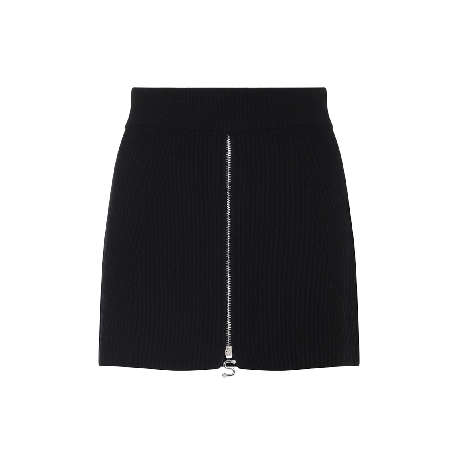 Sportmax Refolo Mini Skirt In Wool And Cashmere In Black