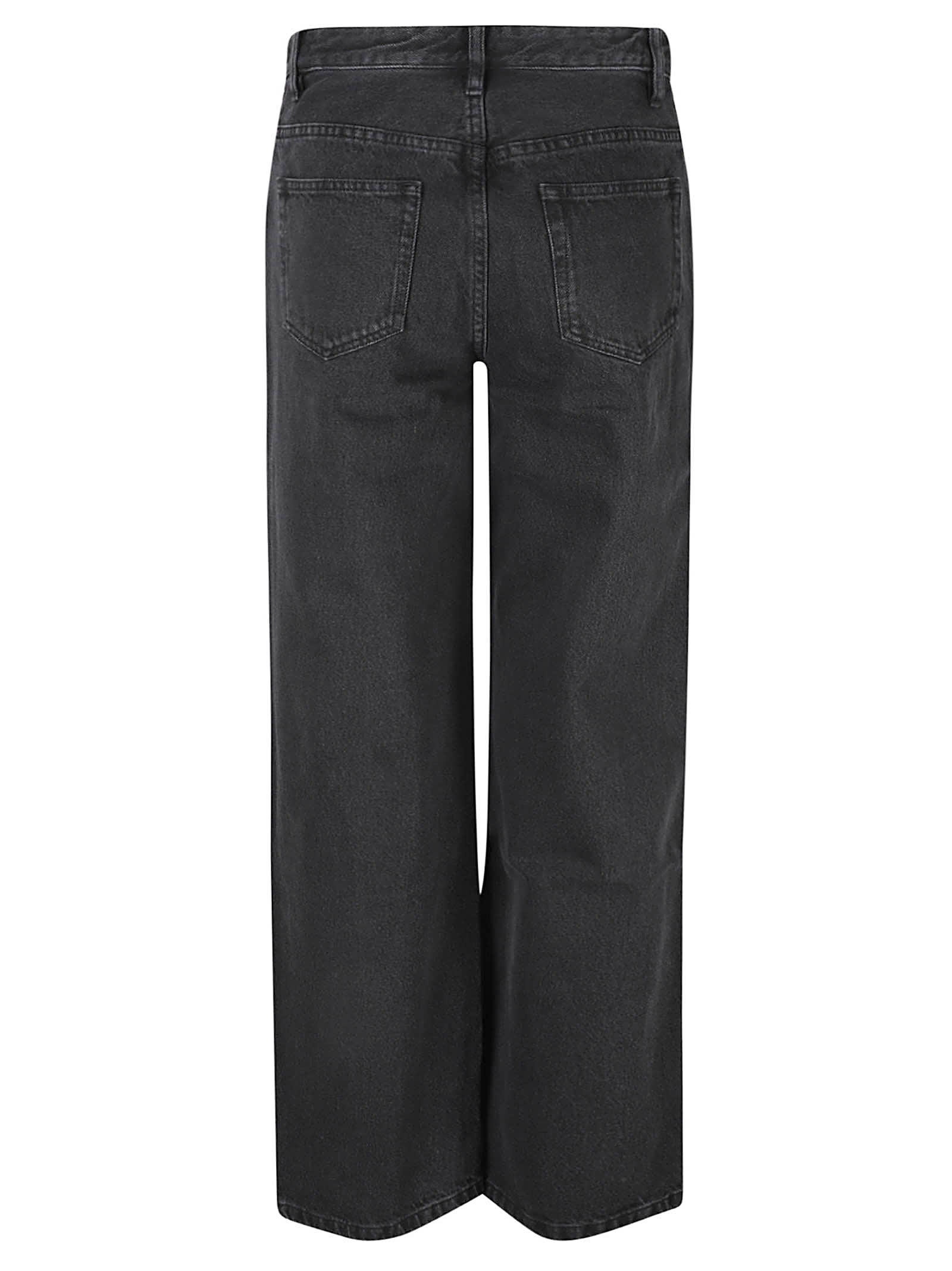 Shop Apc Elisabeth Jeans In Washed Black