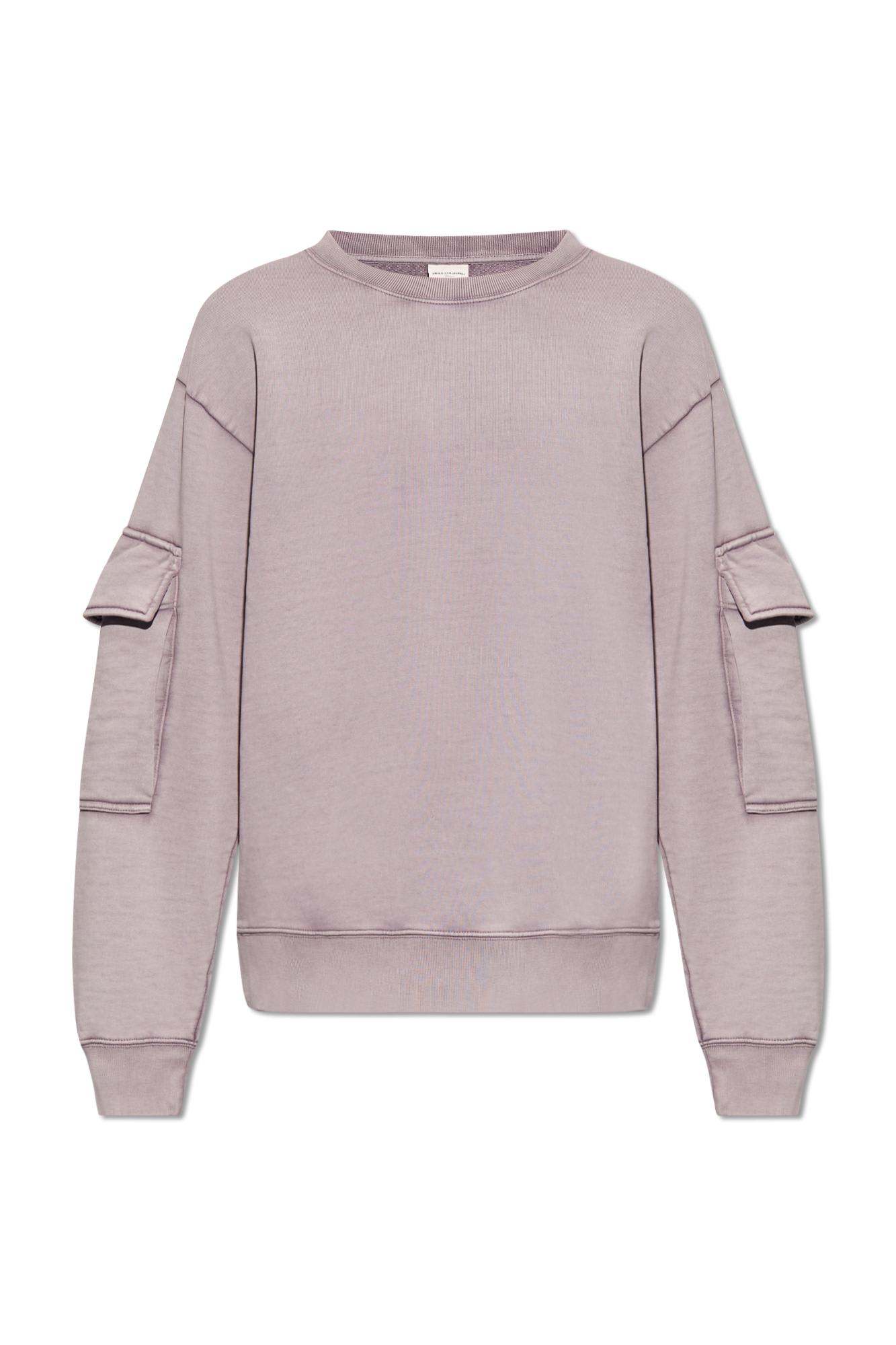 Dries Van Noten Cotton Sweatshirt In Pink