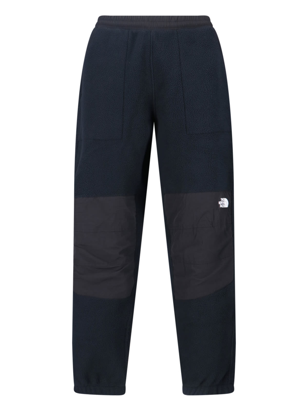 The North Face Relaxed Fit Black Teddy Fabric Trousers In Black