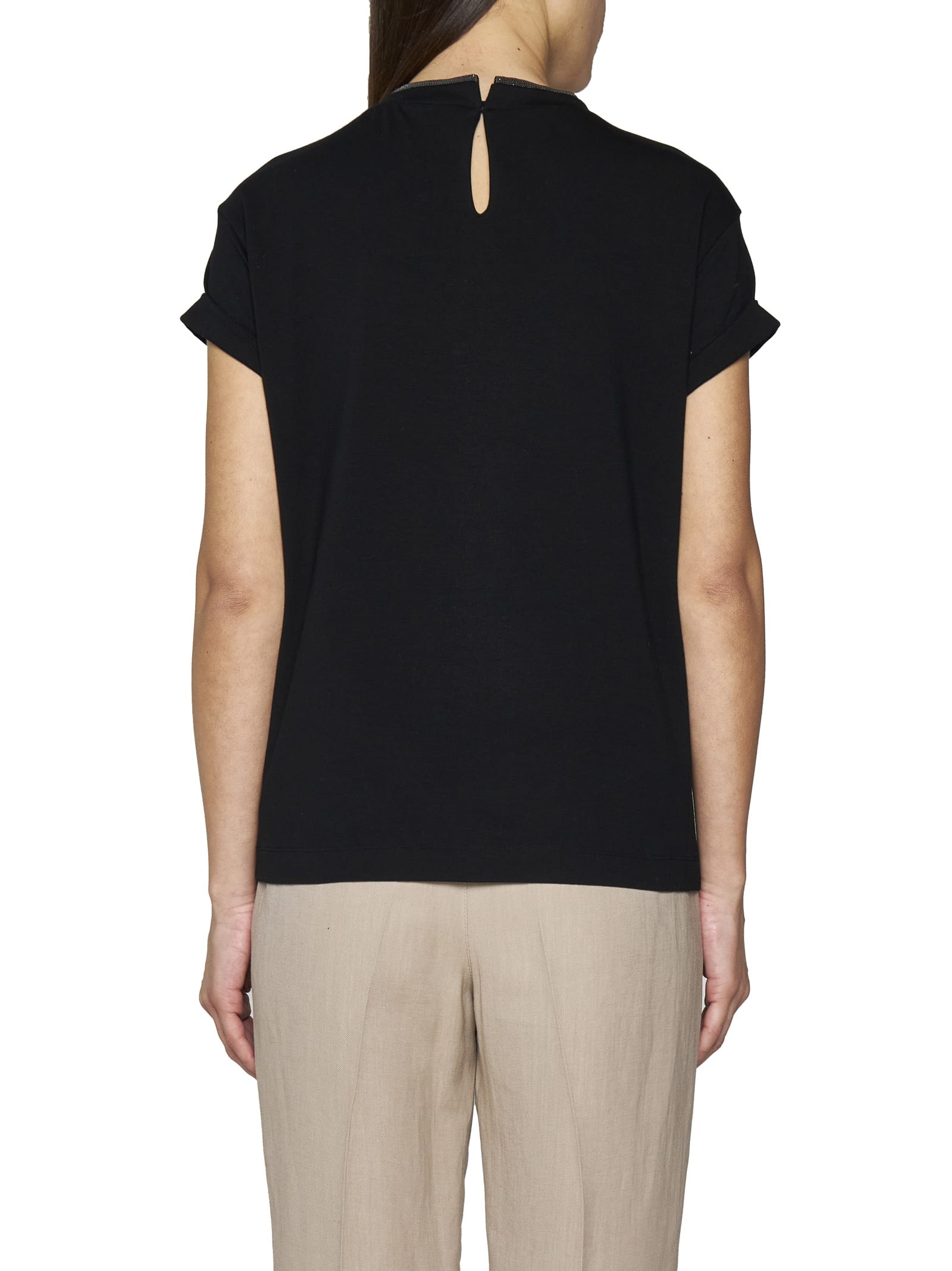 Brunello Cucinelli Jersey T-shirt In Black