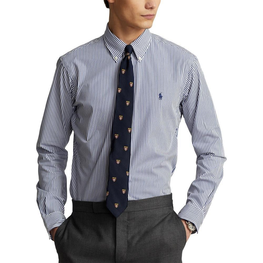 Ralph Lauren Logo Embroidered Striped Shirt