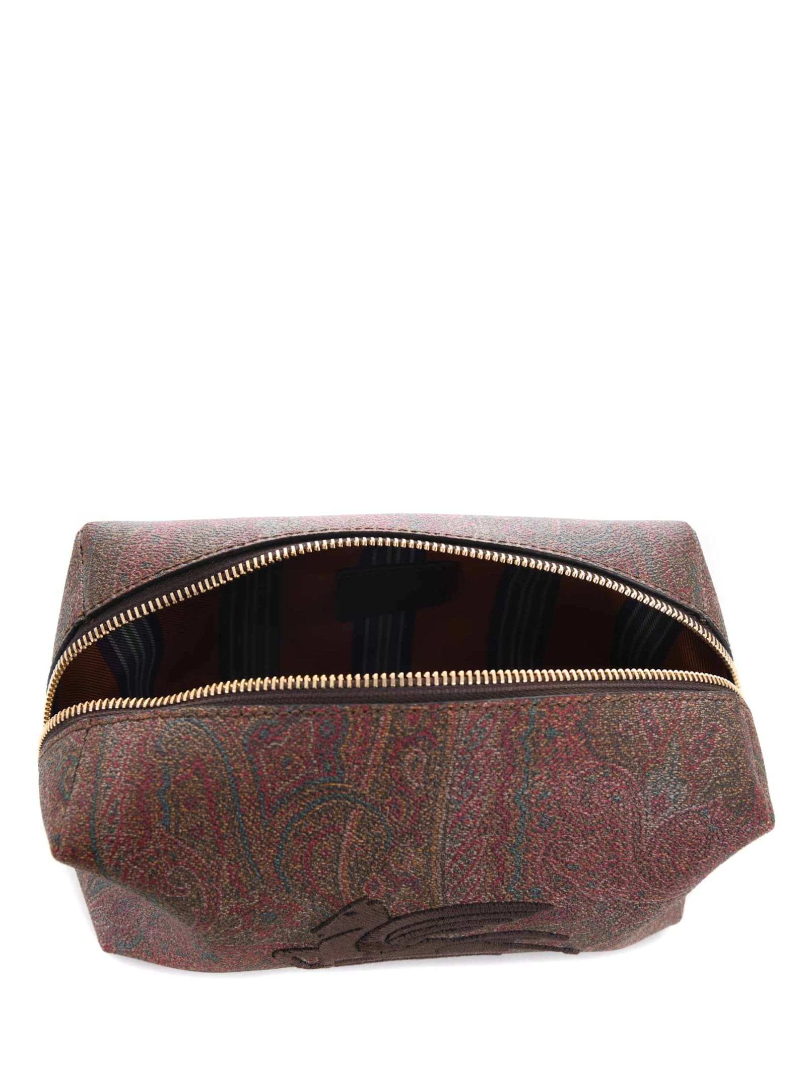 Shop Etro Clutch Bag In Bordeaux