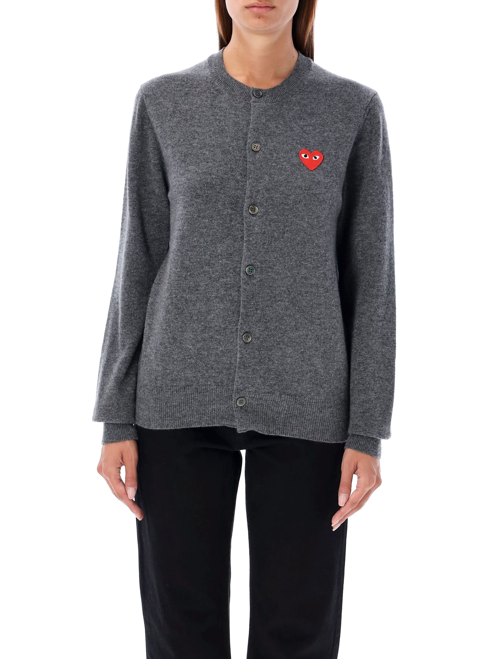 Comme des Garçons Play Red Heart Patch Cardigan