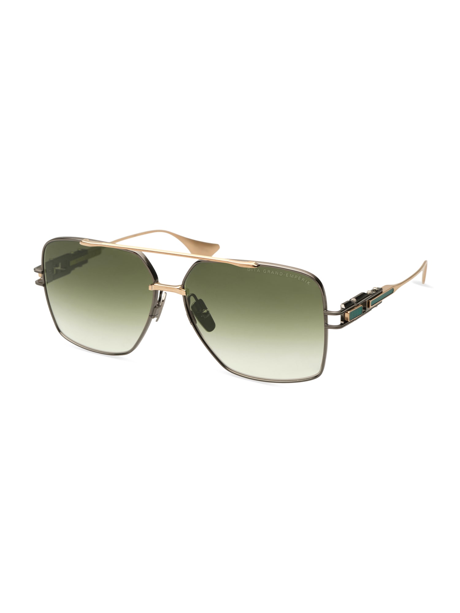 Shop Dita Dts159/a/03 Grand/emperik Sunglasses In Black Rhodium