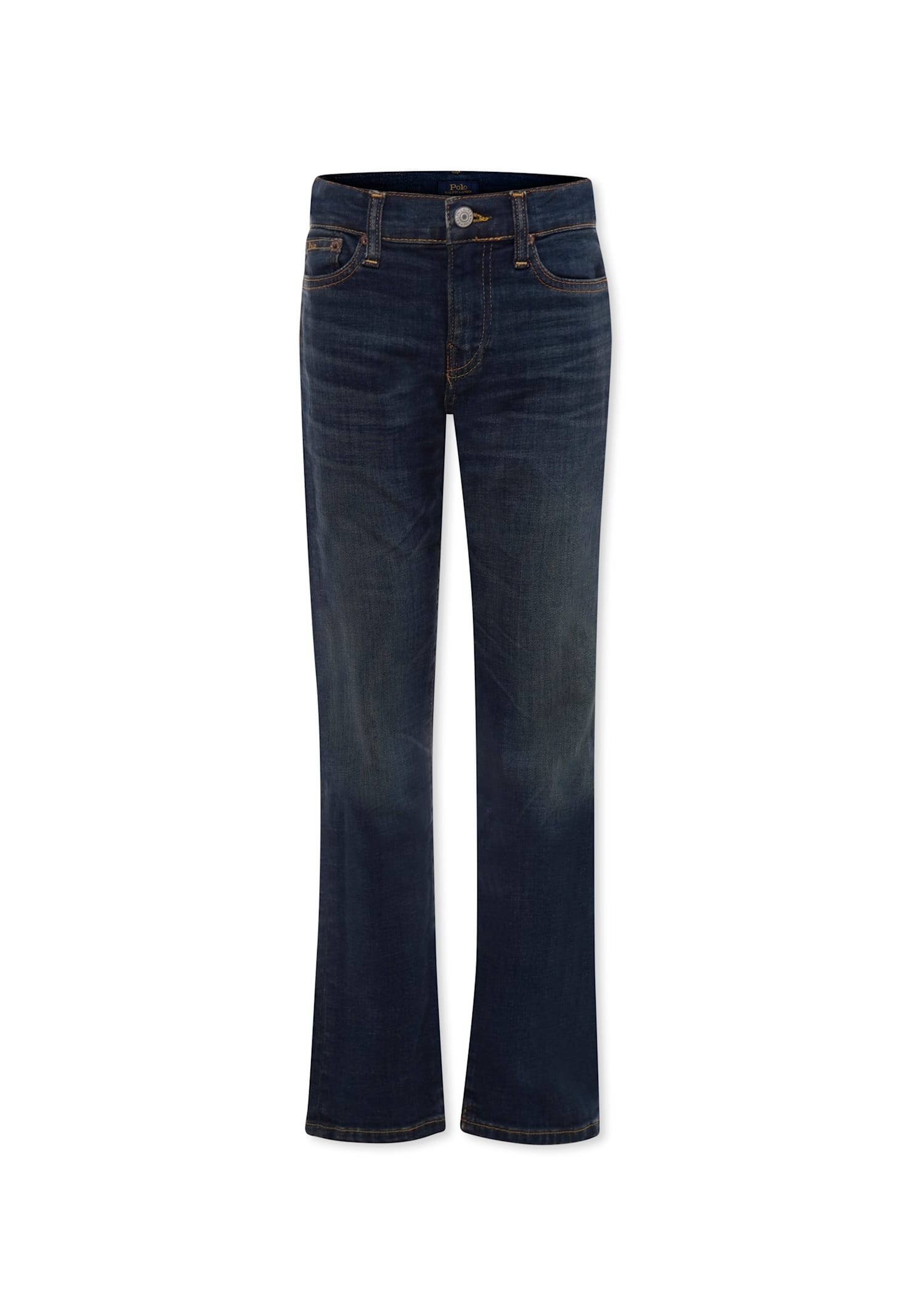 Ralph Lauren Denim Jeans For Boy With Logo In Blue