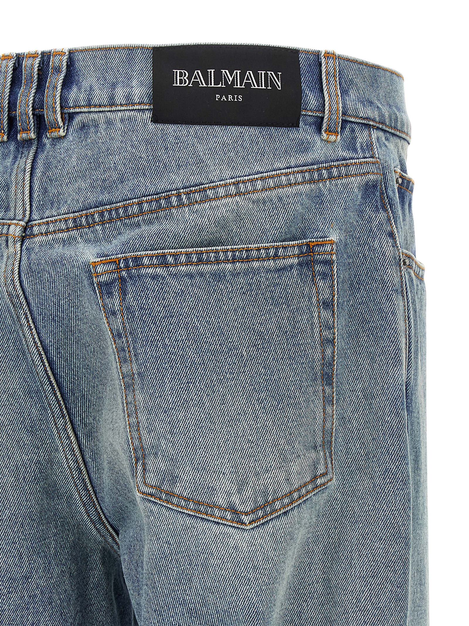Balmain Denim Jeans In Blue