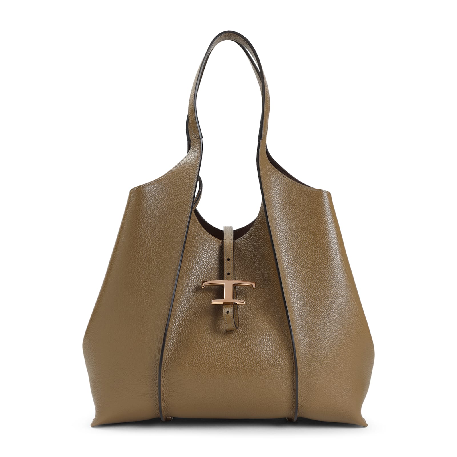 Tod's T Timeless Shoulder Bag In Brown