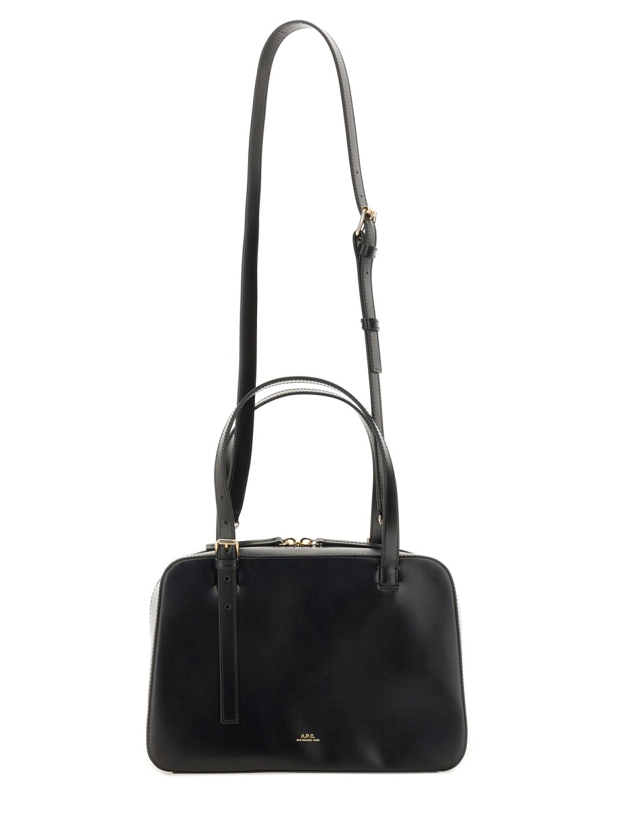 Apc A.p.c. Black Shoulder Bag With Versatile Carrying Options In Black