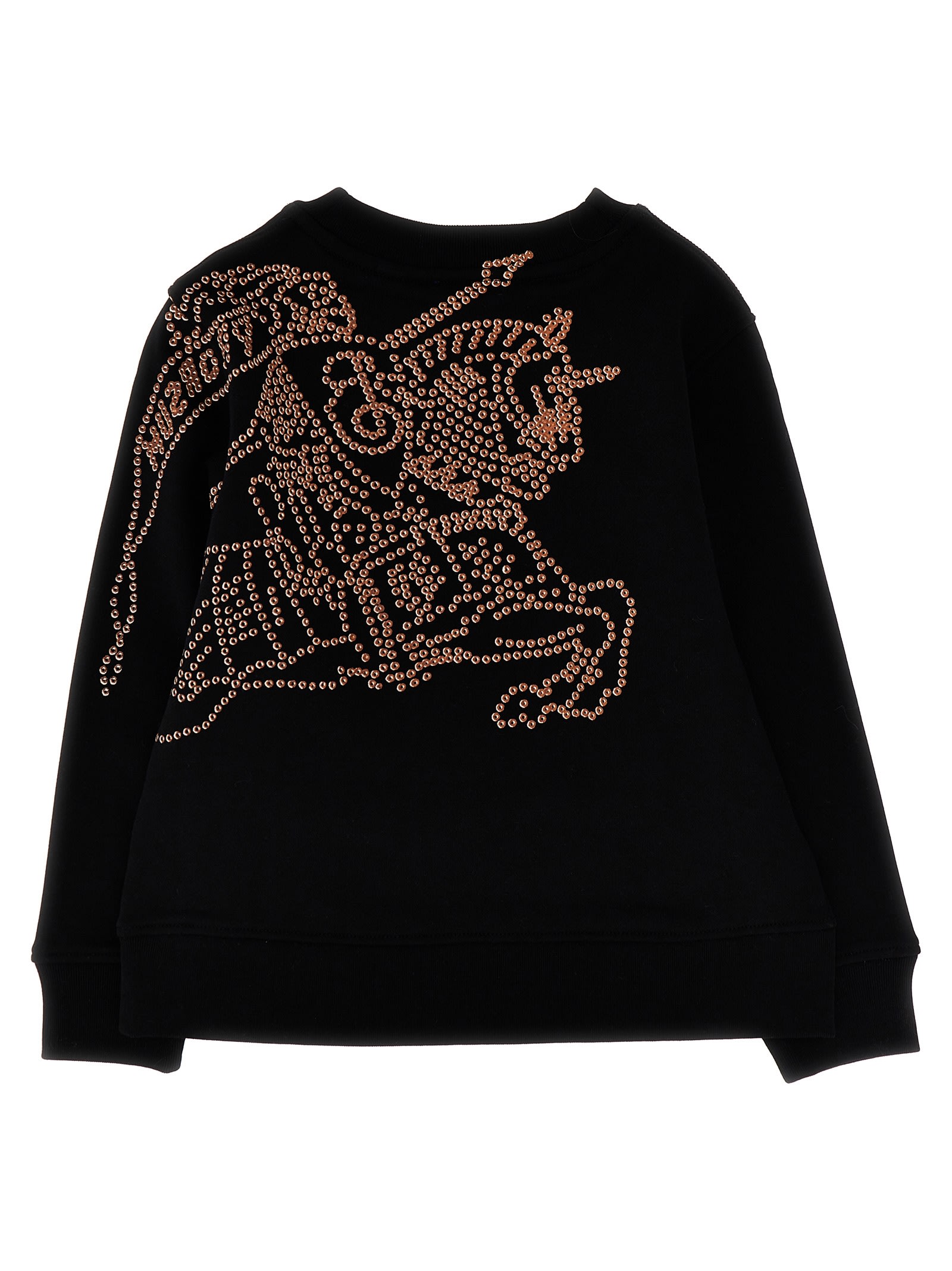 Burberry Ekd Cotton Jersey Sweatshirt In Black