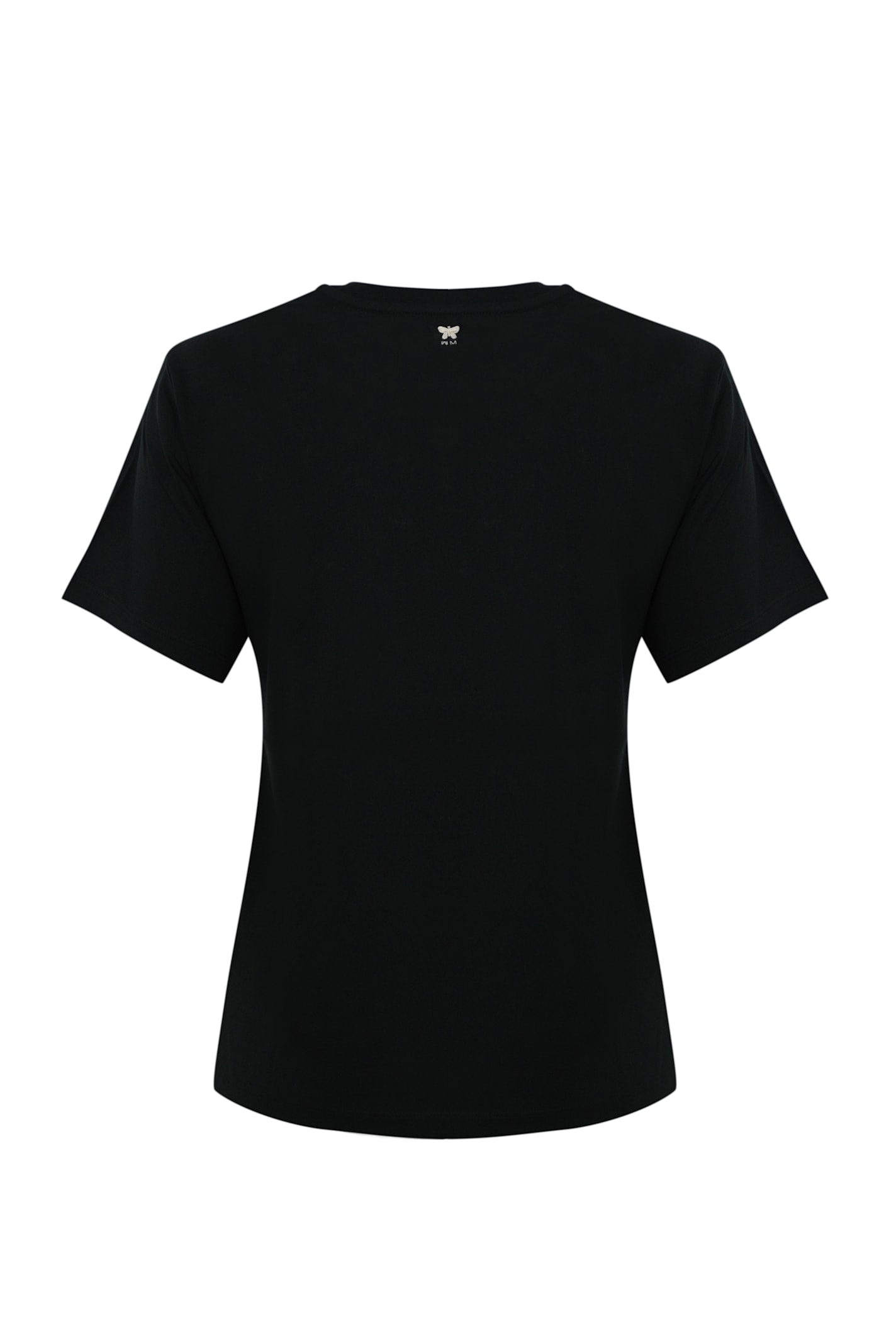 Weekend Max Mara T-shirt With Vello Logo Embroidery In Jersey In Nero+weekende