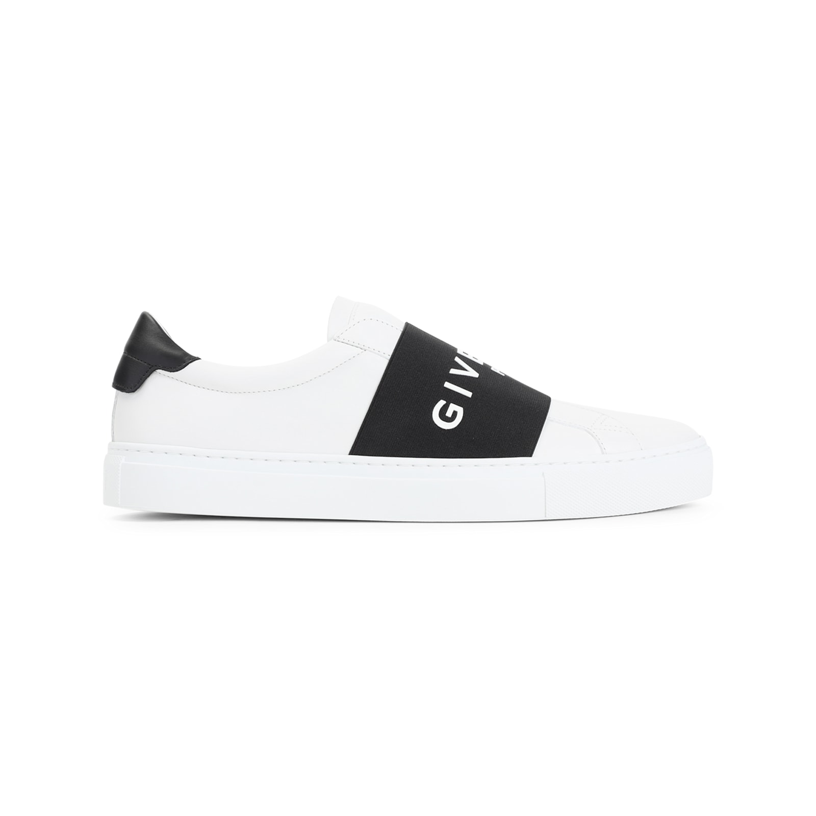 Givenchy Urban Street Sneakers In Leather With Elastic Band In White