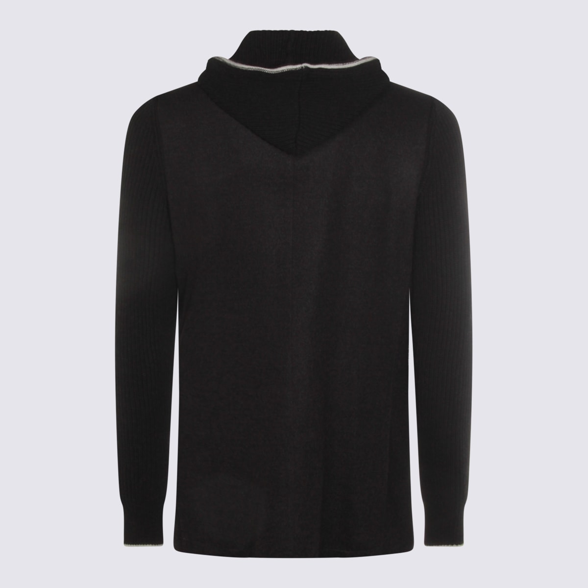 Eleventy Wool Hooded Jacket In Brown