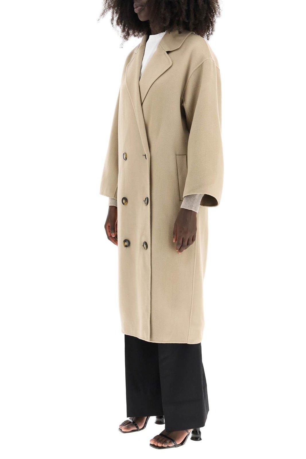 LOULOU STUDIO BORNEO DOUBLE BREASTED COAT