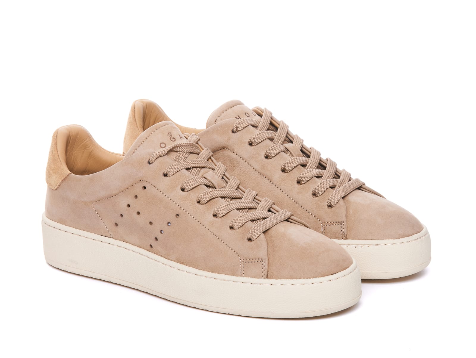 Shop Hogan H672 Sneakers In Beige