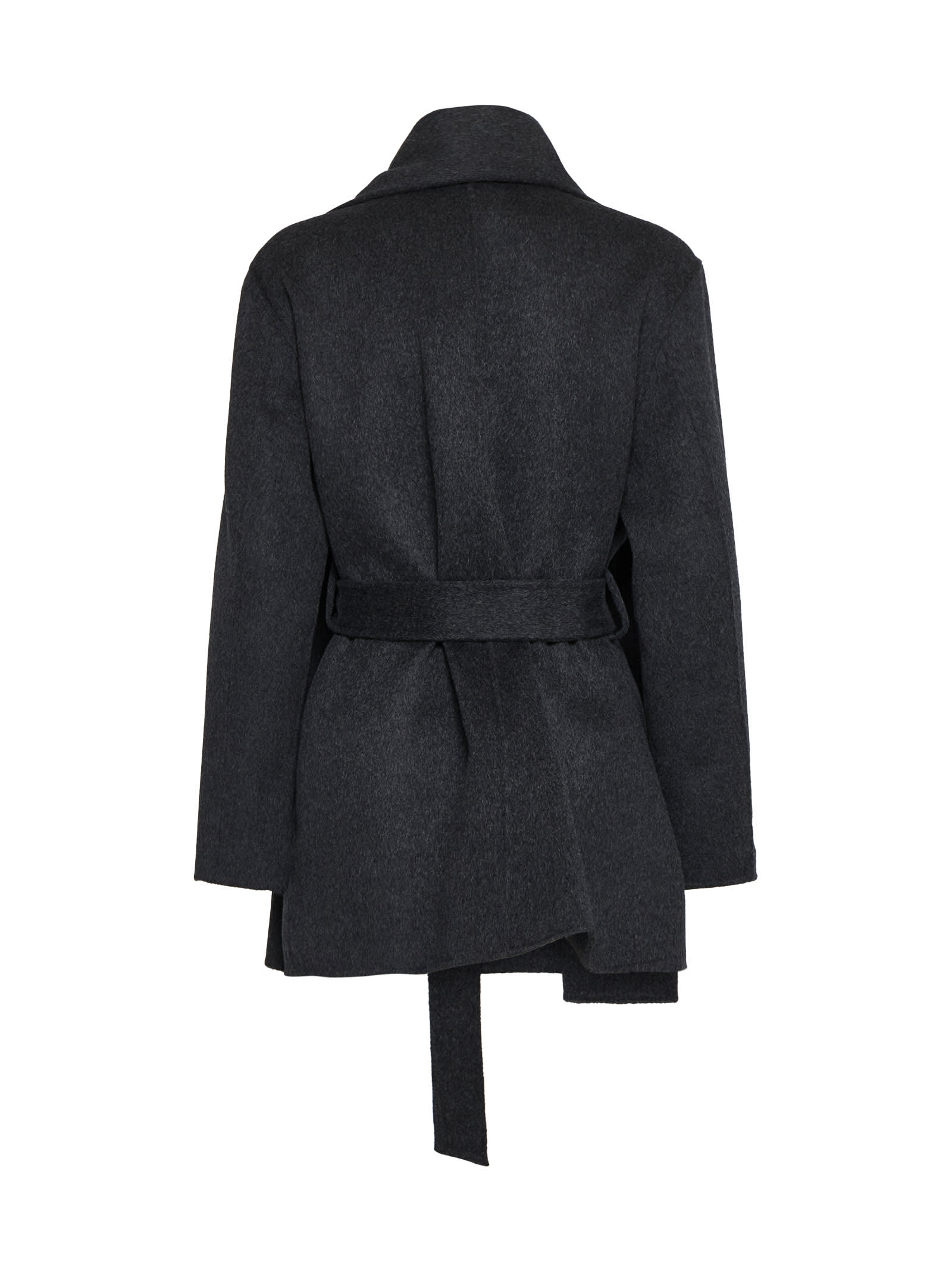 Shop P.a.r.o.s.h Coat In Anthracite