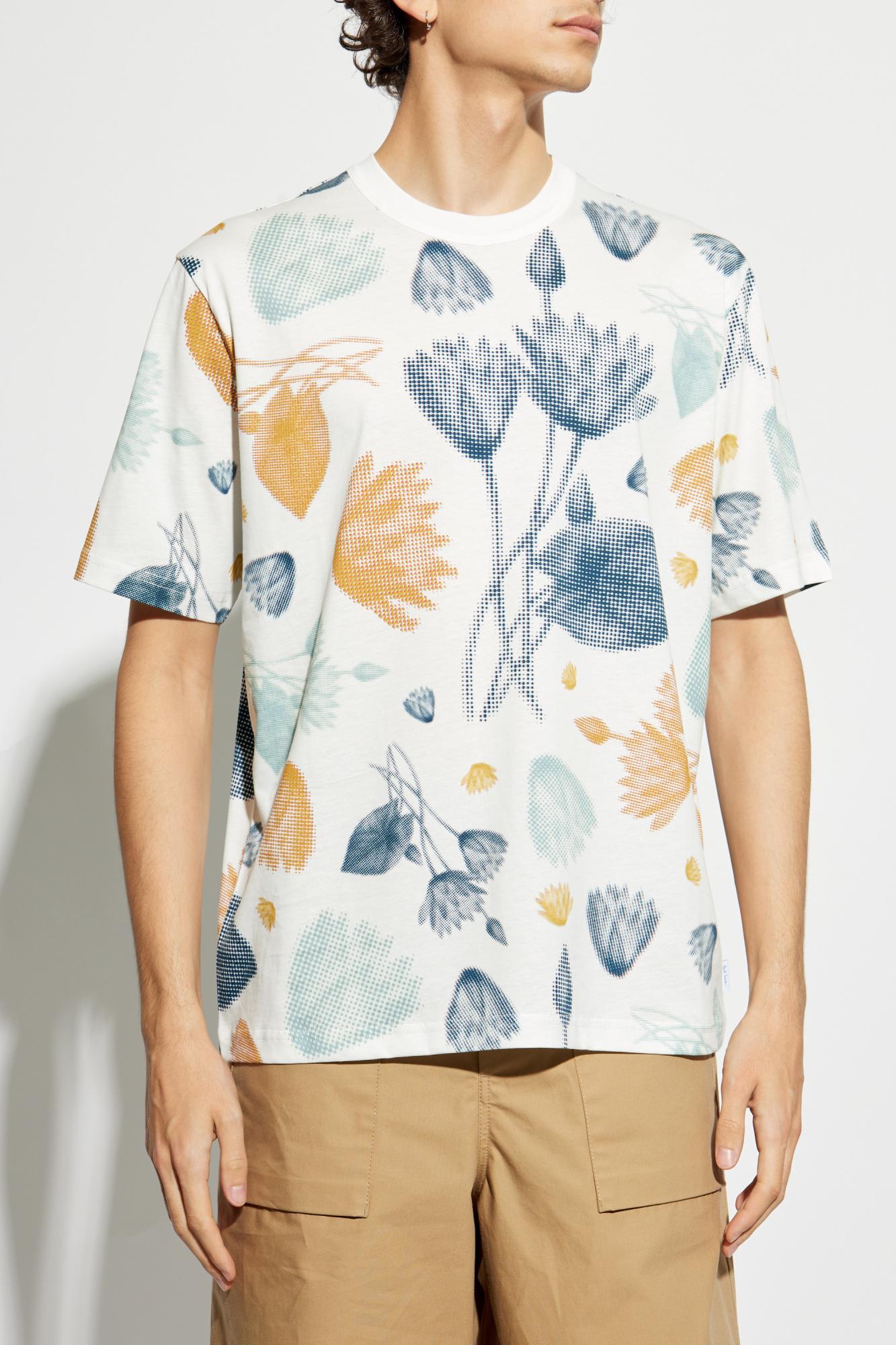 Ps By Paul Smith Ps Paul Smith Printed Cotton T-shirt In White