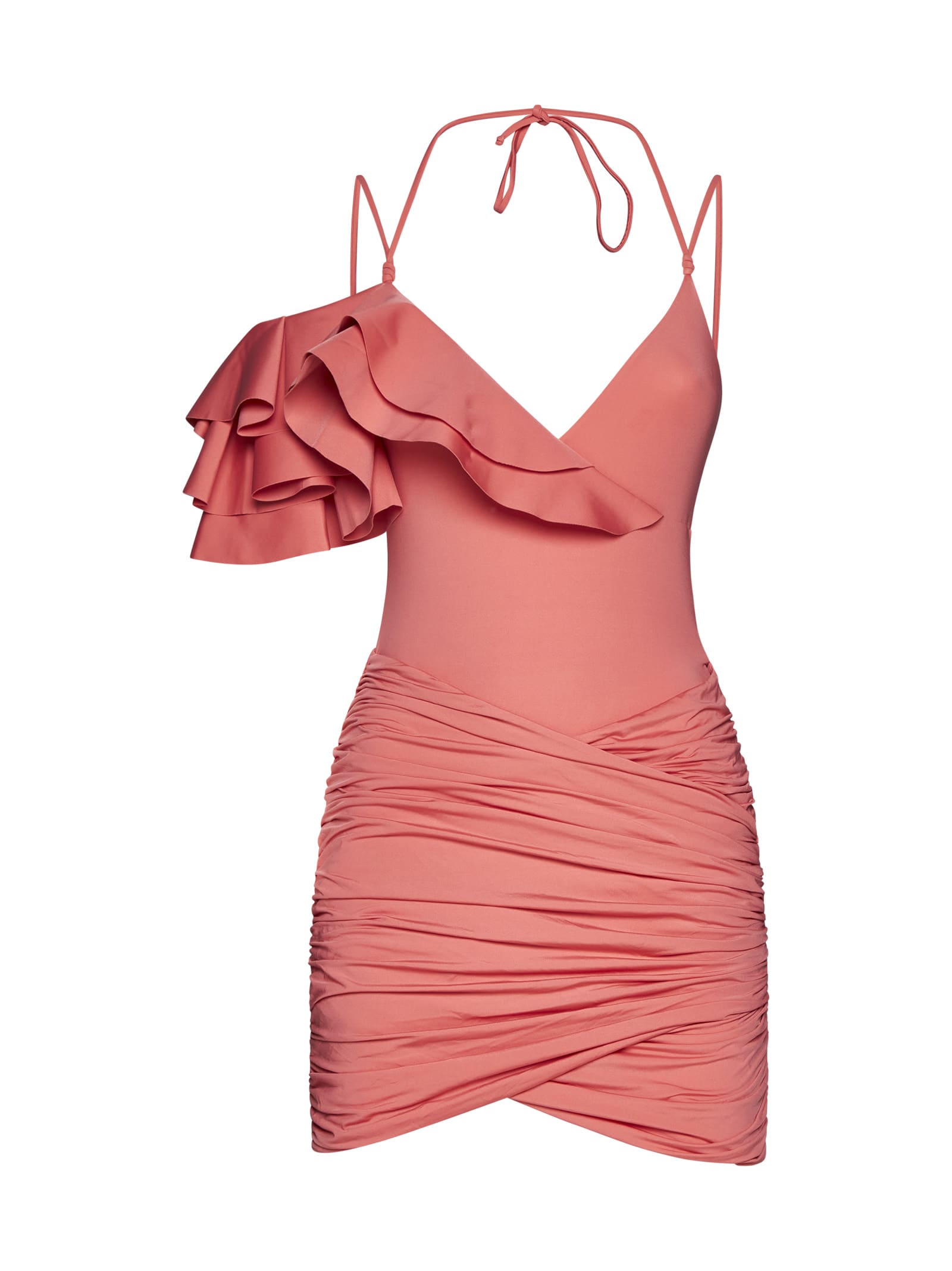 Shop Maygel Coronel Dress In Tropical Pink