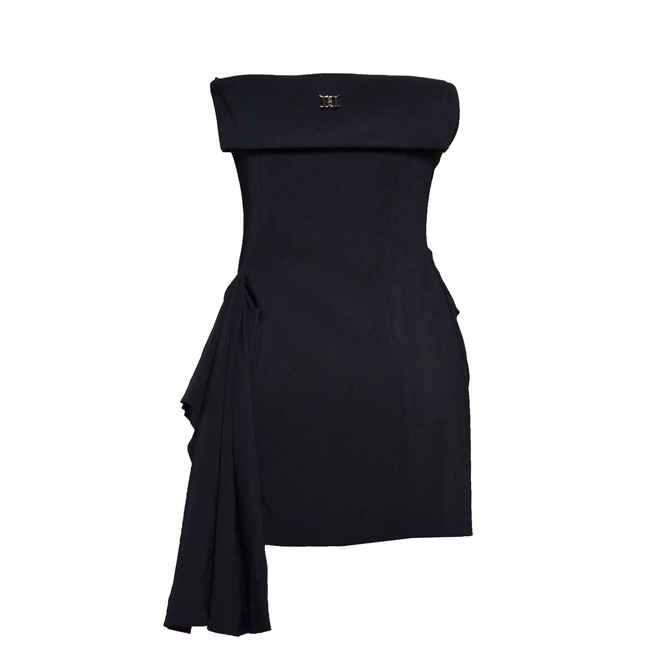 Shop Dsquared2 Strapless Mini Dress In Nero