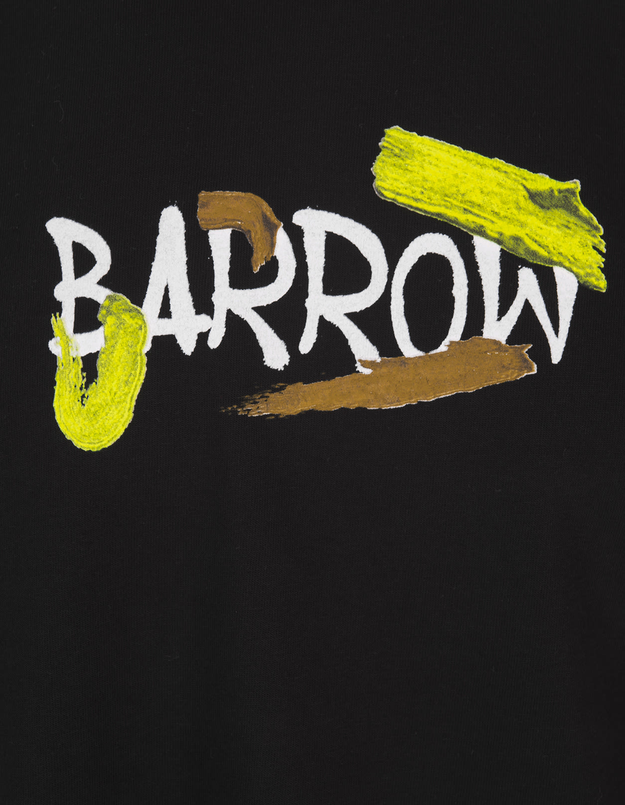 Shop Barrow Black T-shirt With Lettering And Graphic Print