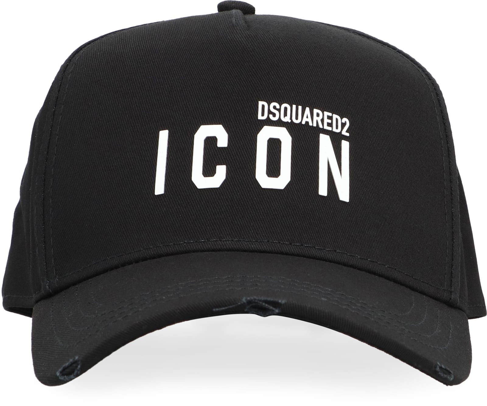 Dsquared2 Logo Printed Distressed Baseball Cap In M063