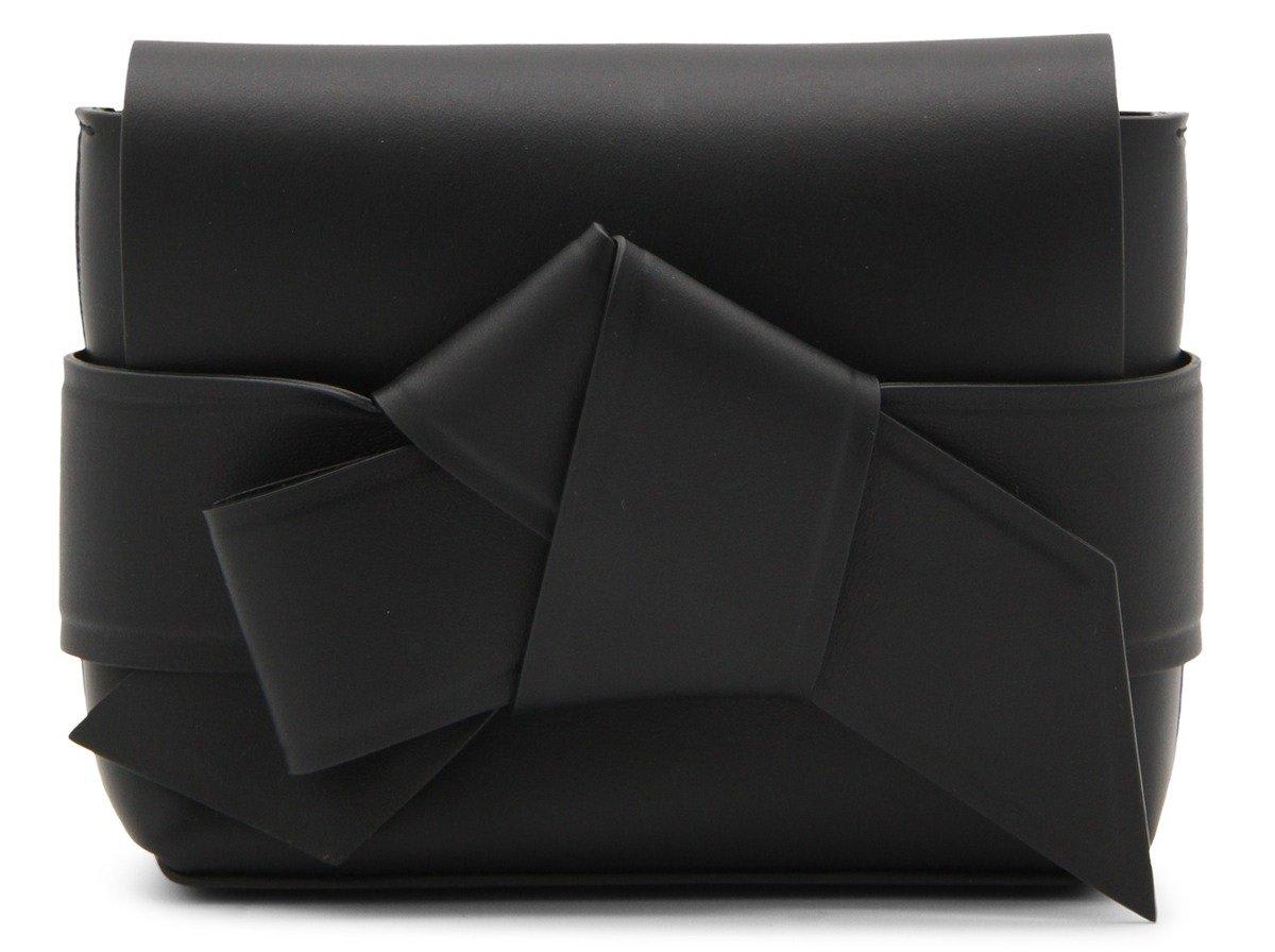 Shop Acne Studios Musubi Knot Detailed Crossbody Bag In Black