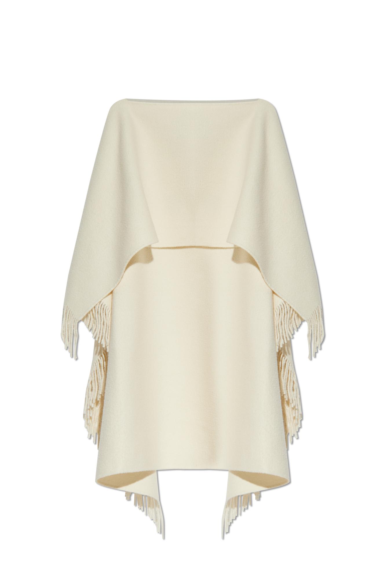 Totême Toteme Fringed Poncho In Red