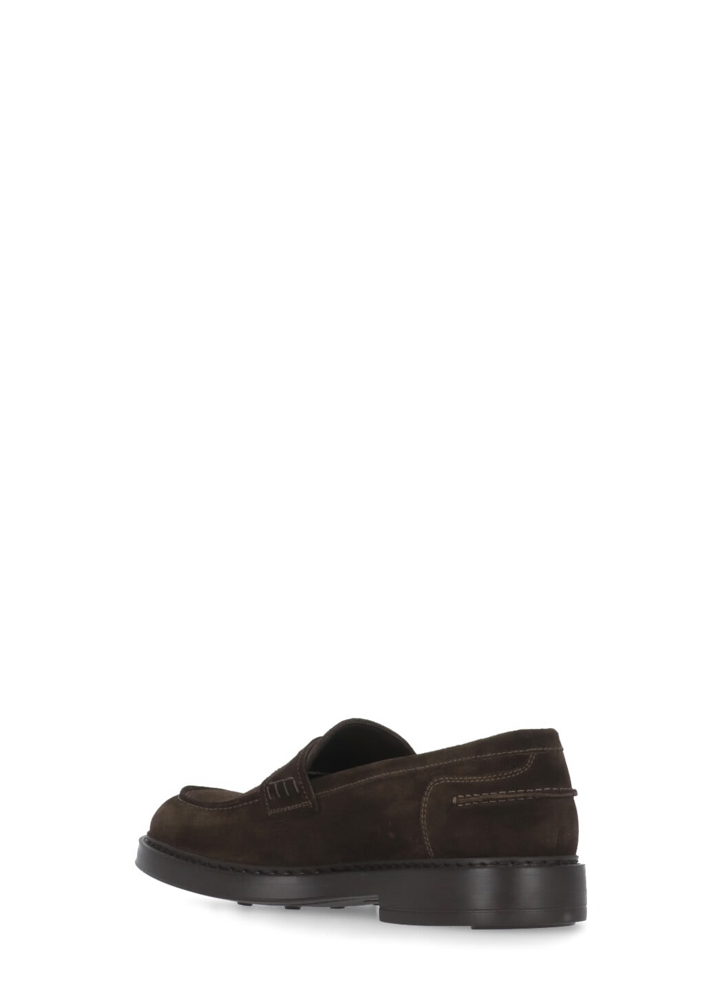 Shop Doucal's Suede Leather Loafers In Brown