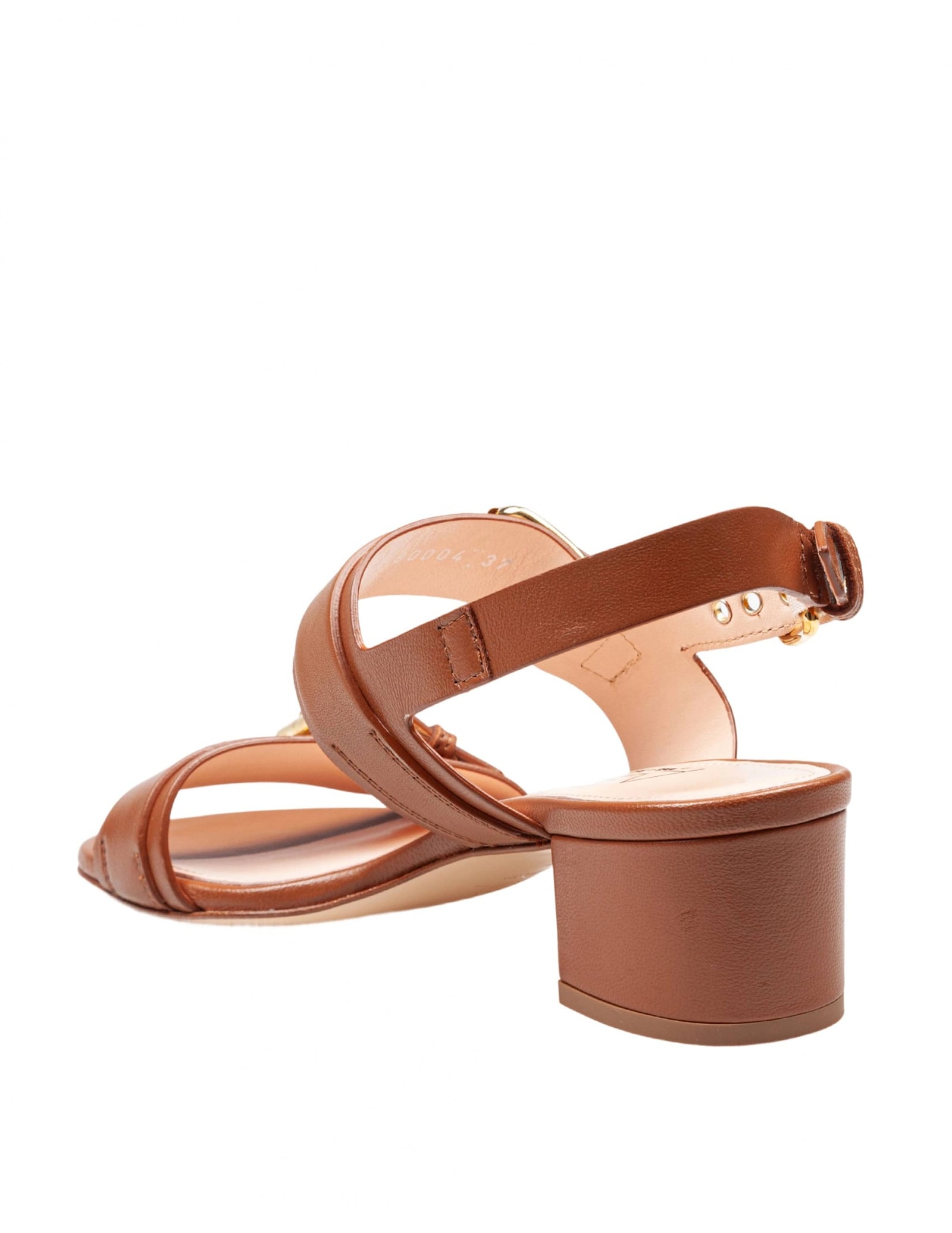 Agl Attilio Giusti Leombruni Agl Brandy Leather Sandals With Maxi Buckles In Brandy