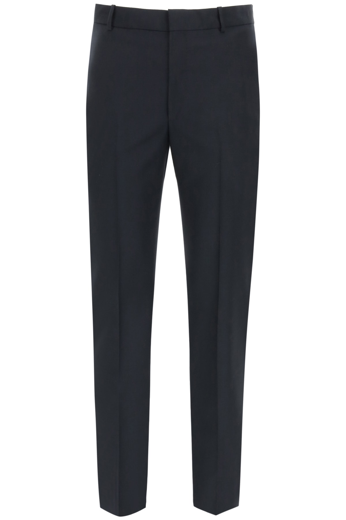 Alexander McQueen Cigarette Trousers In Wool And Mohair