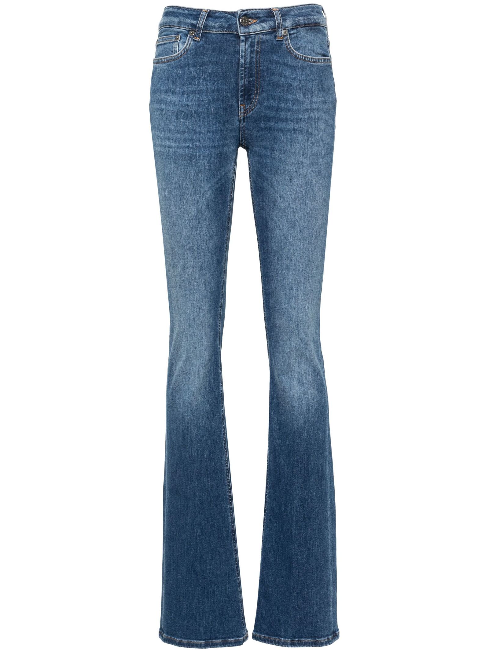 Shop Dondup Newlola Bootcut Jeans In Blue